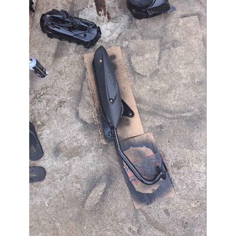 kenalpot mio sporty, mio soul karbu copotan original