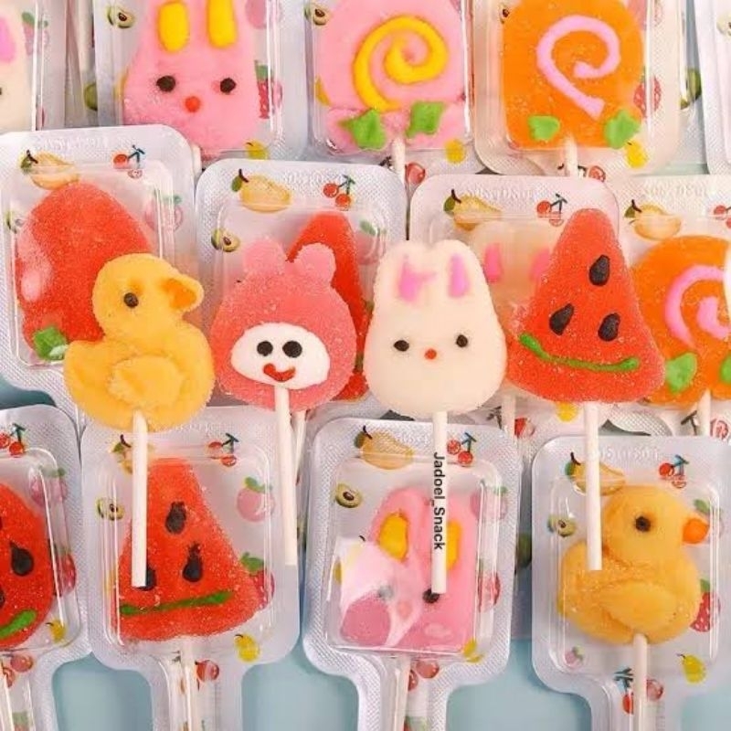 

Lolipop Gummy karakter isi 30 pcs