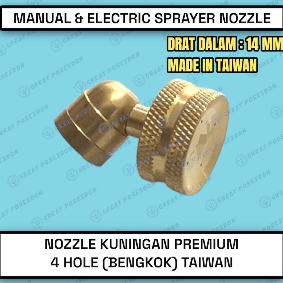 Paling Dicari Nozzle Sprayer Nozel Spuyer Kuningan Elektrik Kabut Embun Halus Sprayer Electric 4 Mat