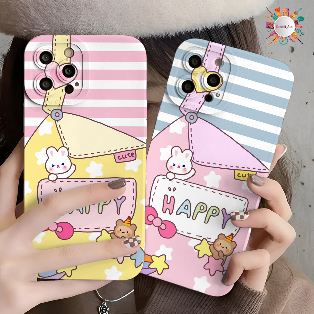 SOFTCASE CASE CASING PROCAMERA CUSTOM HAPPY JUMP SUIT UNTUK X XR A03S A03 A04 A15S A16 A16K A17 C12 
