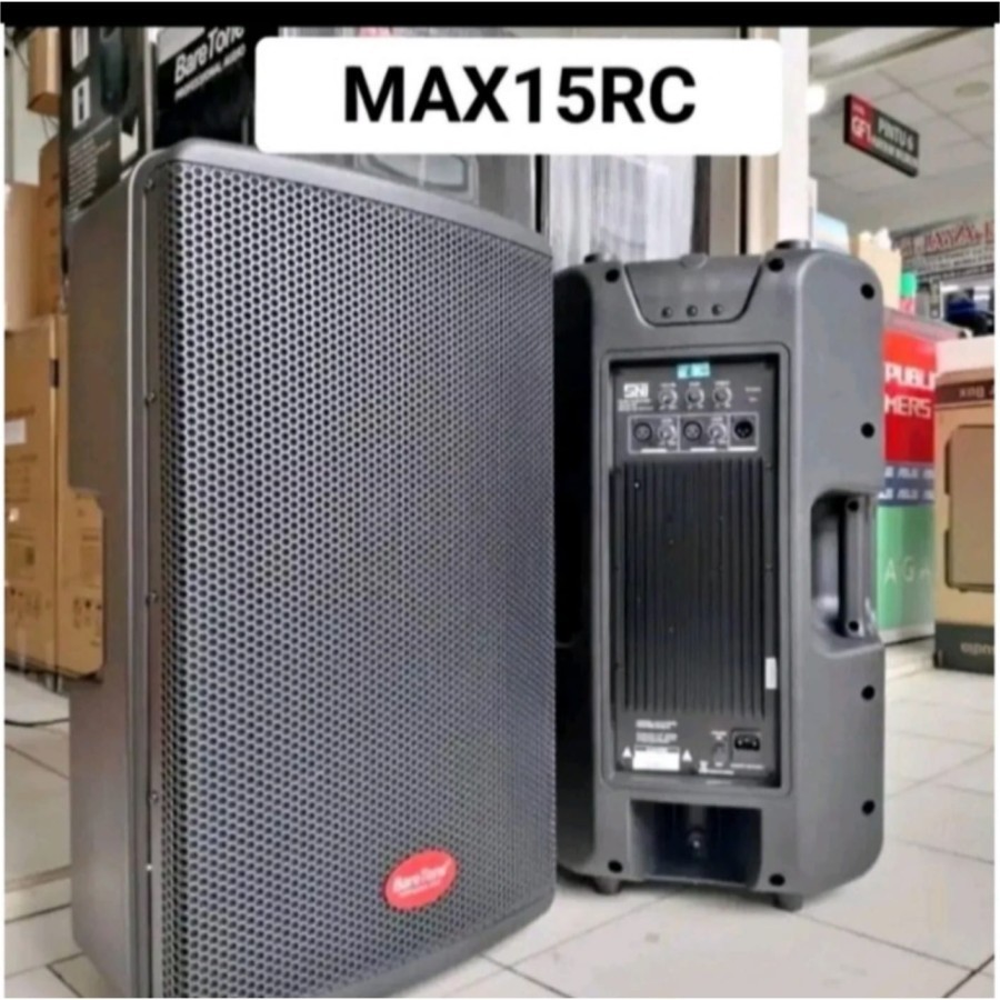 Speaker aktif 15 inch BARETONE MAX15RC / MAX 15RC - FREE Stand speaker dan kabel XLR