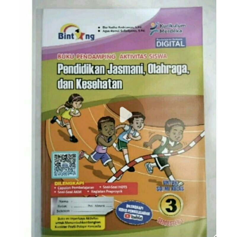 pjok bintang kls 3 semester 1 terbaru ori