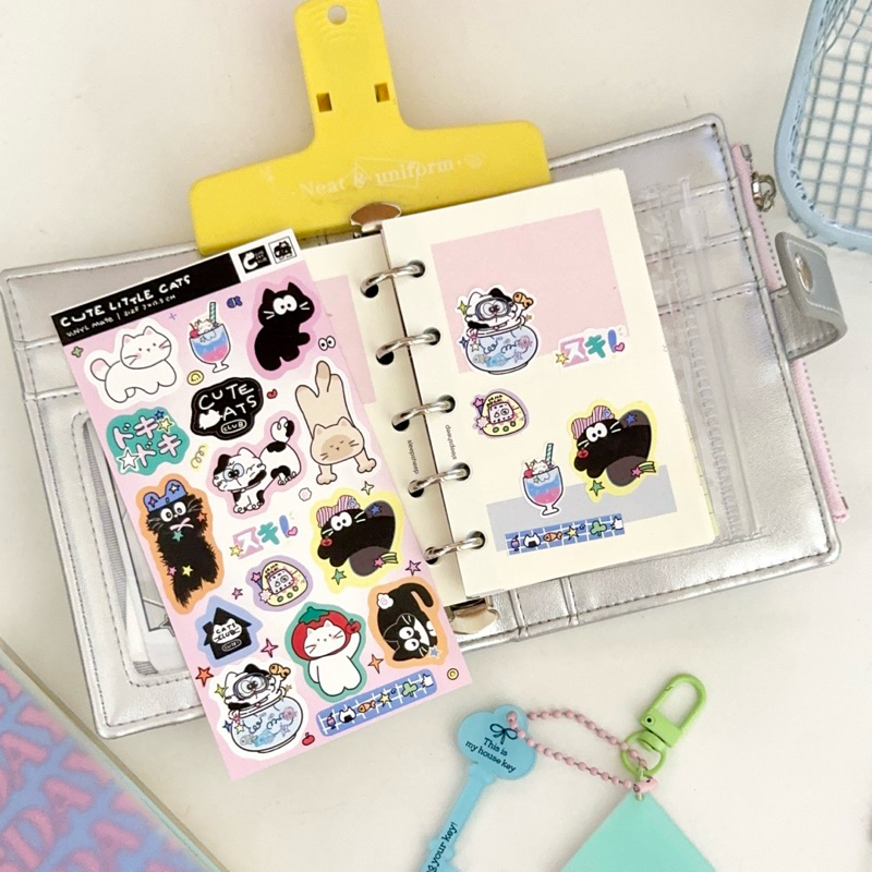 

Summer Tapes - Cute Little Cats Seal Sticker/deco sticker/sticker jurnal/polcos deco