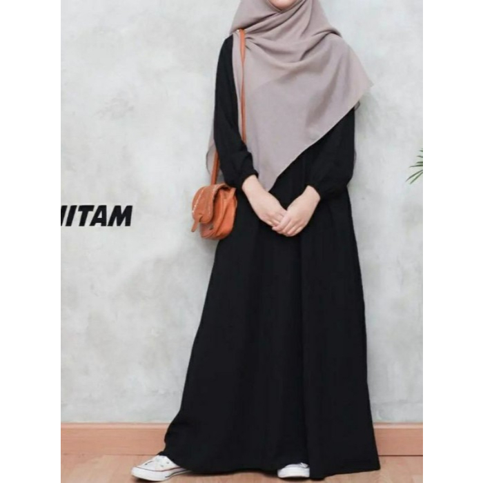 gamis abaya tangan karet