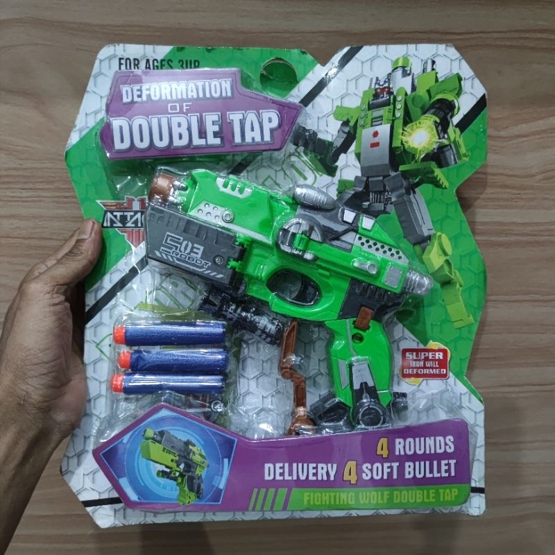 Nerf Gun / Mainan Tembakan Nerf Robot Deformation Pistol Anak