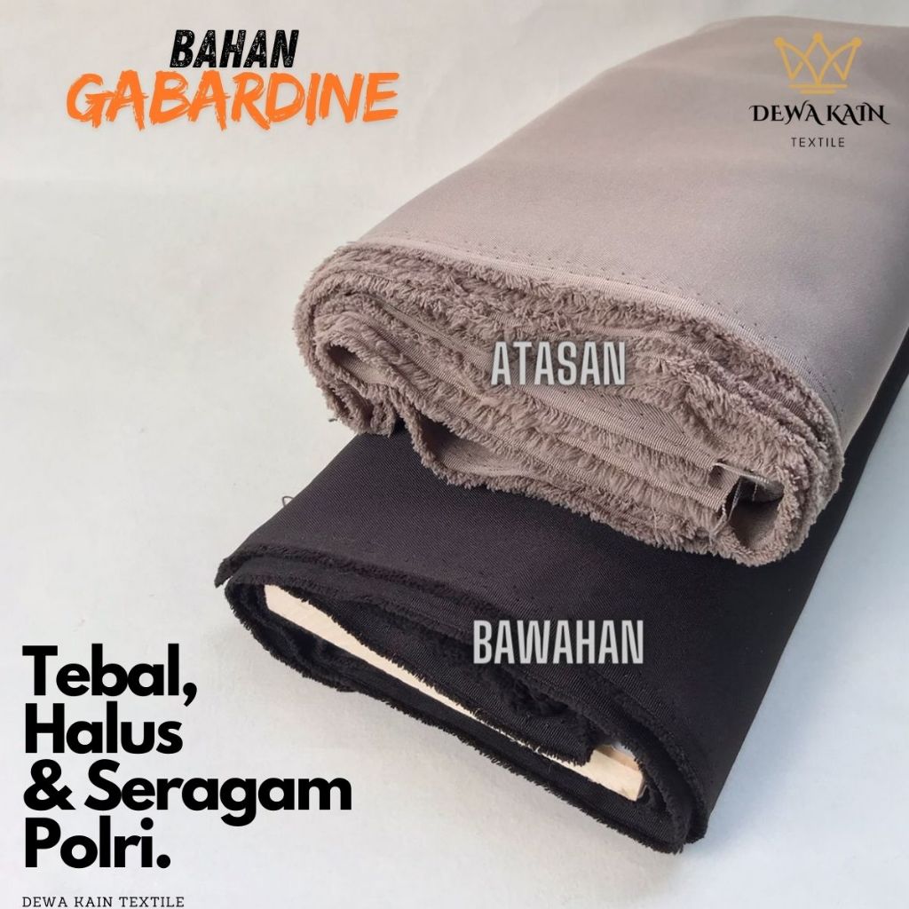 BAHAN KAIN SERAGAM PNS POLRI  KAIN KATUN METERAN  LEMBUT TEBAL DAN LICIN