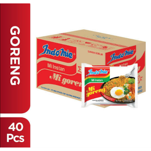 

Indomie Goreng 1 dus (isi 40pcs) Murah exp bulan Jan 26