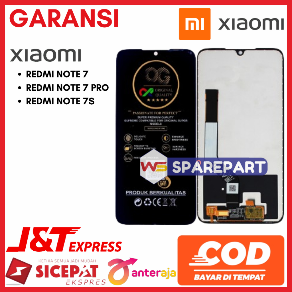 LCD XIAOMI REDMI NOTE 7 / REDMI NOTE 7 PRO - ORIGINAL FULLSET