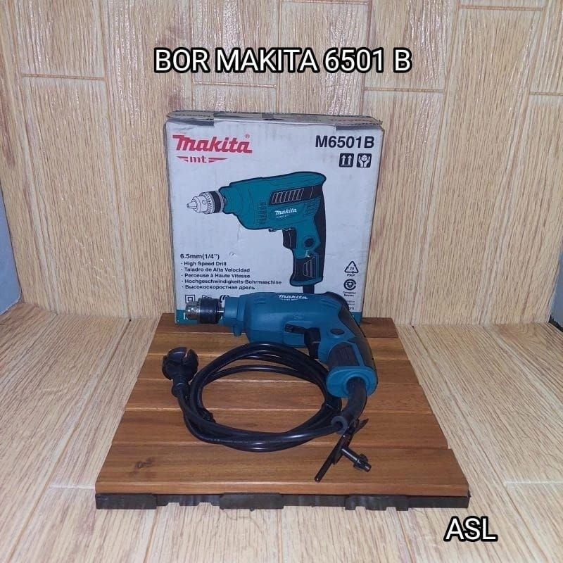 MESIN BOR TANGAN 6.5MM MAKITA M 6501-B MESIN BOR LISTRIK
