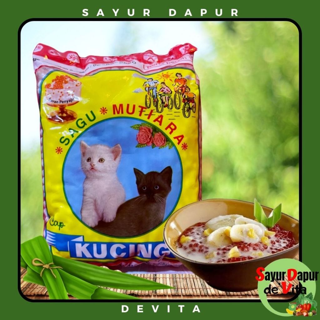 

Sagu Mutiara Cap Kucing, 100 gram