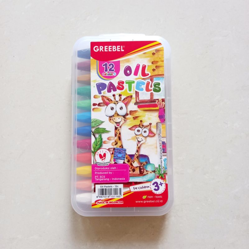 

[ MURAH ] Crayon Kids Oil Pastels - Krayon Greebel 12 Warna