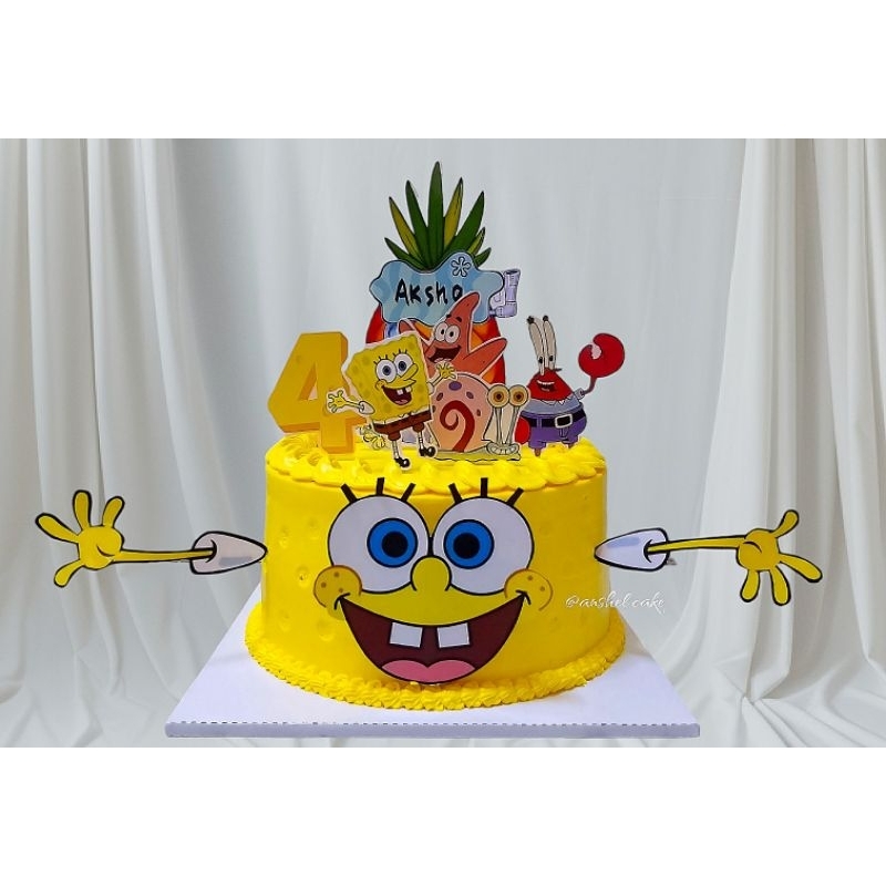 

Kue ulang tahun spongebob - kue ultah spongebob - kue custom - kue karakter - kue karakter online