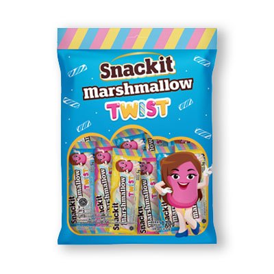 

SNACKIT MARSHMALLOW TWIST 1 BAG ISI 24