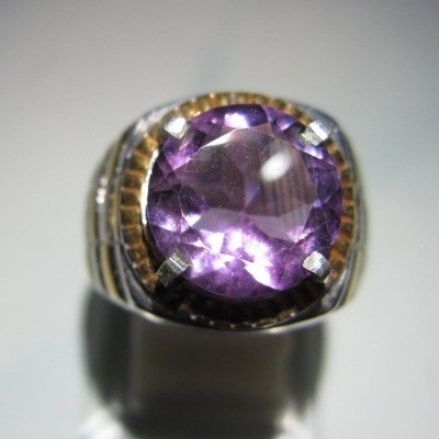 (AM045) BATU NATURAL KECUBUNG UNGU / AMETHYST EST 5 CT