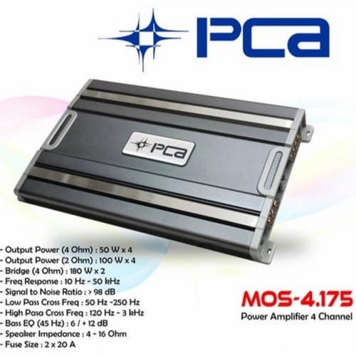 Power 4 chanel pca power amplifier 4 chanel pca power mobil