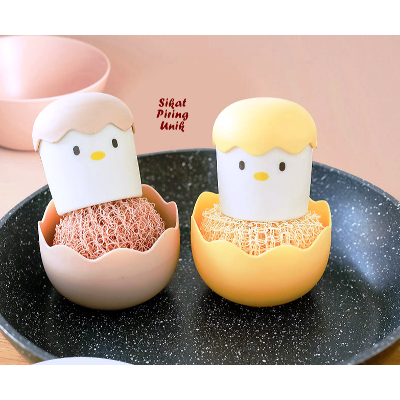 Sikat Piring Unik BENTUK TELUR kitchen brush sikat dapur Peralatan Dapur unik