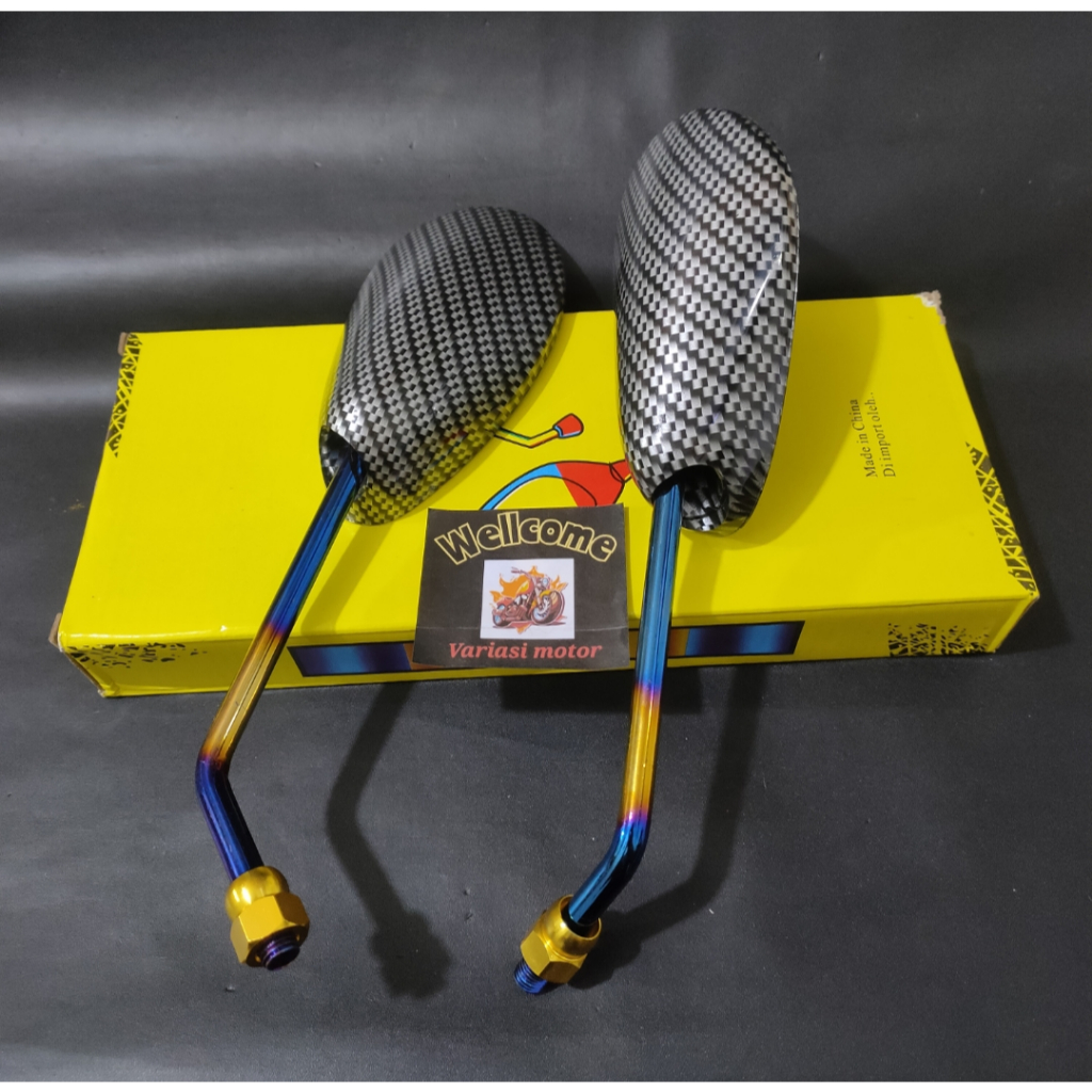 Spion satria Twotone Karbon bakaran drat 14 spion variasi model satria spion x1 pcx click vario Univ