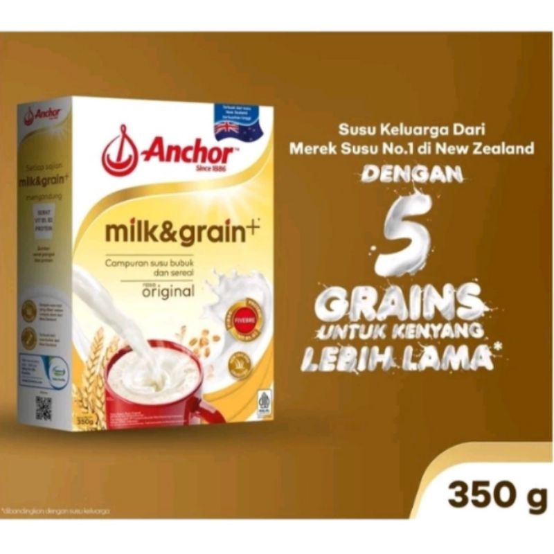 

Anchor Milk&protein susu sereal keluarga 350gr