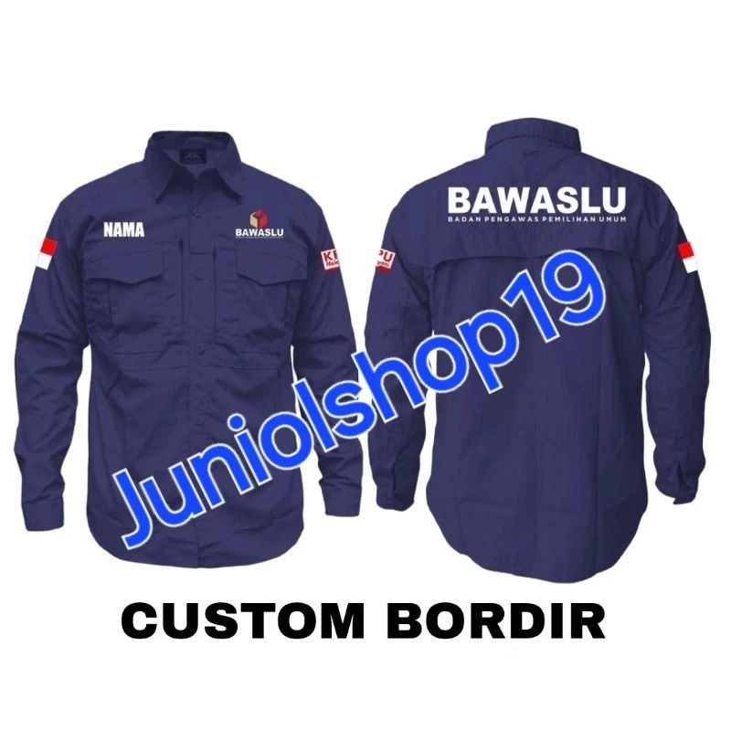 KEMEJA TACTICAL BAWASLU/SERAGAM TACTICAL M-TEX BAWASLU/SERAGAM BAWASLU FULL BORDIR/KEMEJA BAWASLU/SE