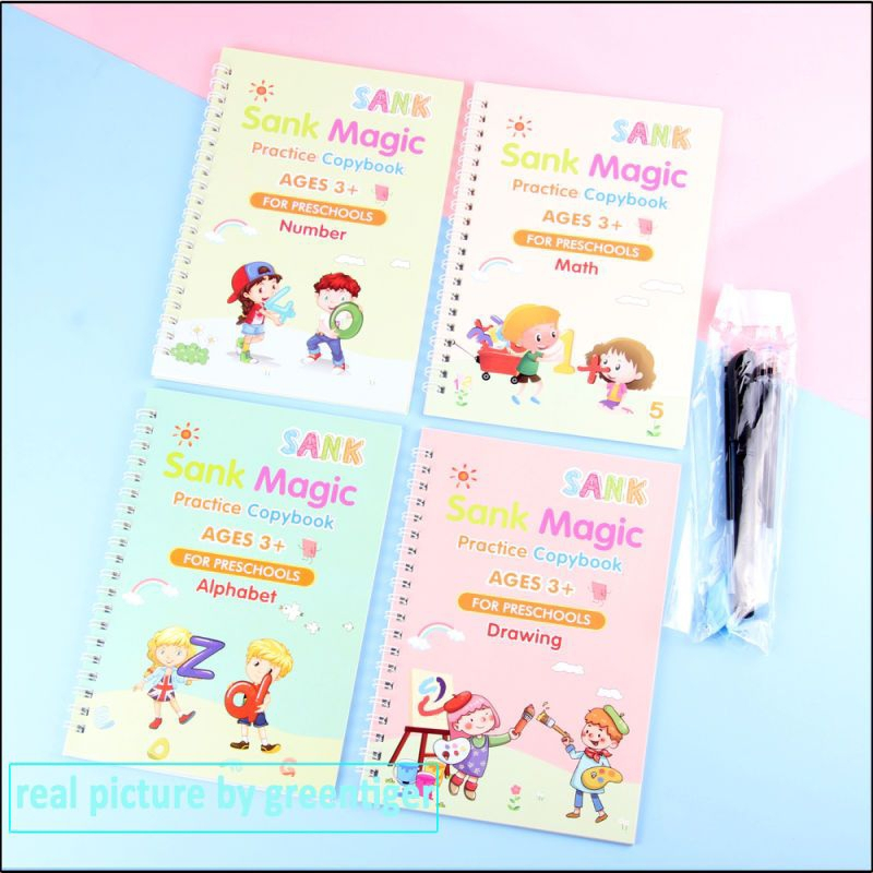 

Buku Belajar Menulis Anak Sank Magic Practice Book Terbaru Tulisan Bisa Hilang/ Paket Sank Magic BOOK isi 4