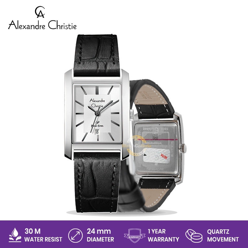 Jam Tangan Wanita Alexandre Christie Primo Steel AC 1019 LD LSSSLBA LDLSSSLBA Silver White Dial