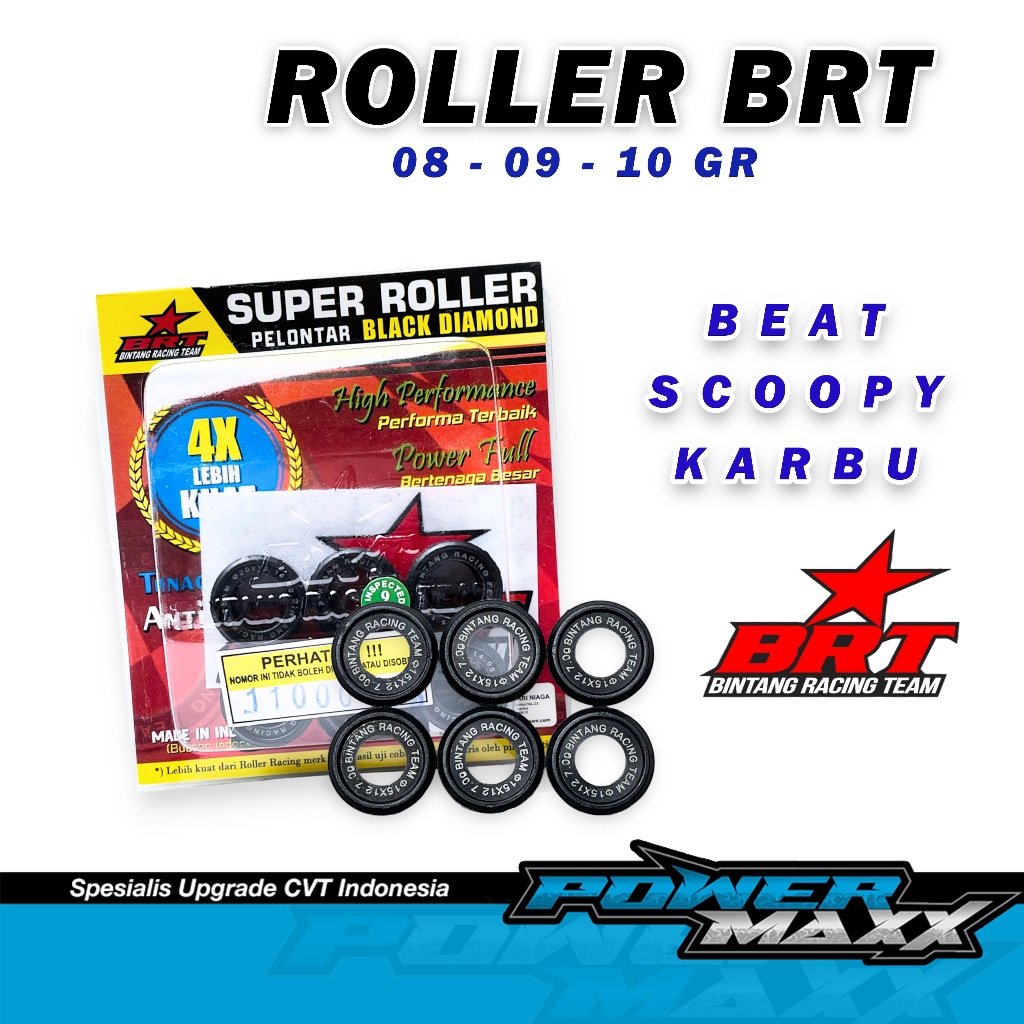 BRT - BEAT KARBU - ROLLER RACING BEAT - SCOOPY KARBU BLACK DIAMOND - ROLLER RACING BRT