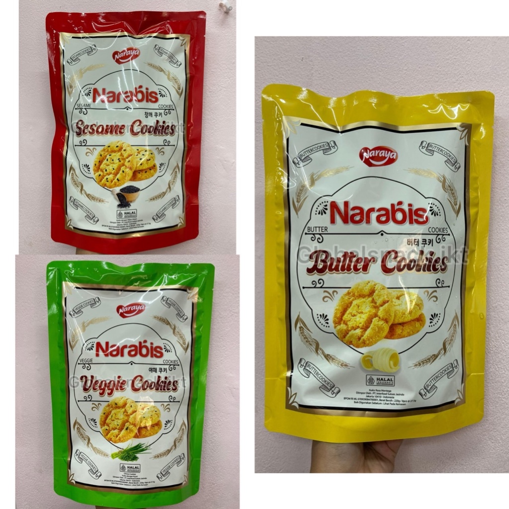 

NARAYA NARABIS BUTTER COOKIES / VEGGIE COOKIES / SESAME