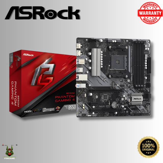 ASROCK B550M PHANTOM GAMING 4 AM4 DDR4