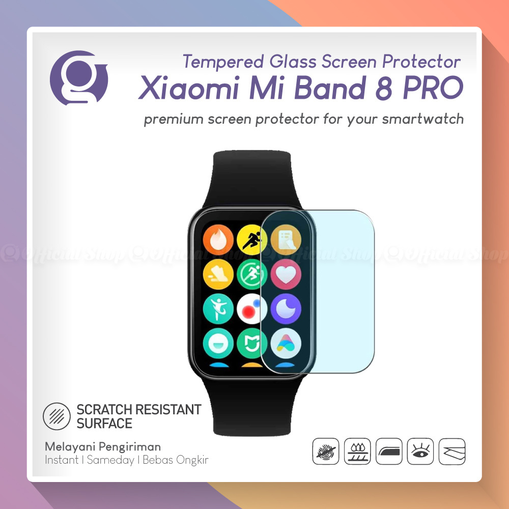 Tempered Glass for Xiaomi Mi Band 8 PRO Anti Gores Screen Protector Layar MI BAND8 PRO
