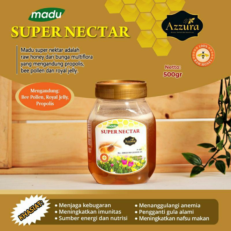 

MADU AZZURA- MADU SUPER NECTAR MURNI DAN ALAMI - Madu super nectar azzura 500 gram