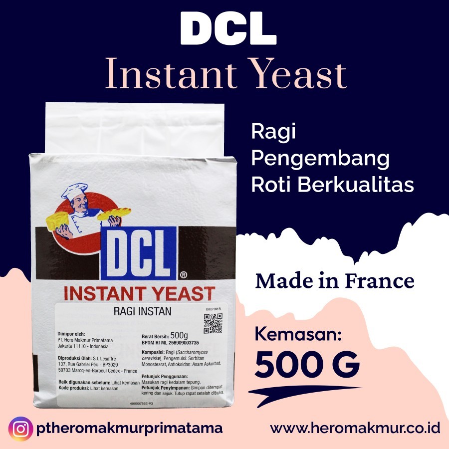 

DCL Instant Dry Yeast 500gr