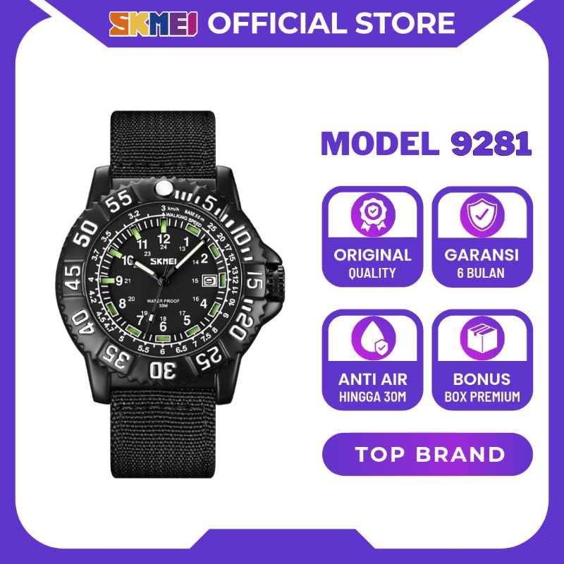 SKMEI Jam Tangan Analog Pria Anti Air 9281 Original