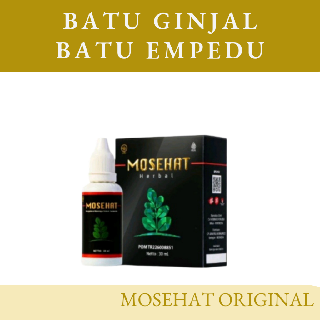 Mosehat Jamu Tetes Herbal Menjaga Kesehatan Tubuh Batu Ginjal Empedu