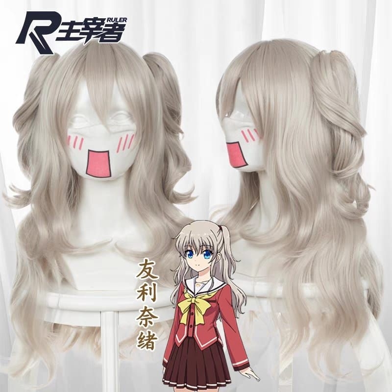 Wig Karakter Anime Warna Hitam Model Rambut Pendek