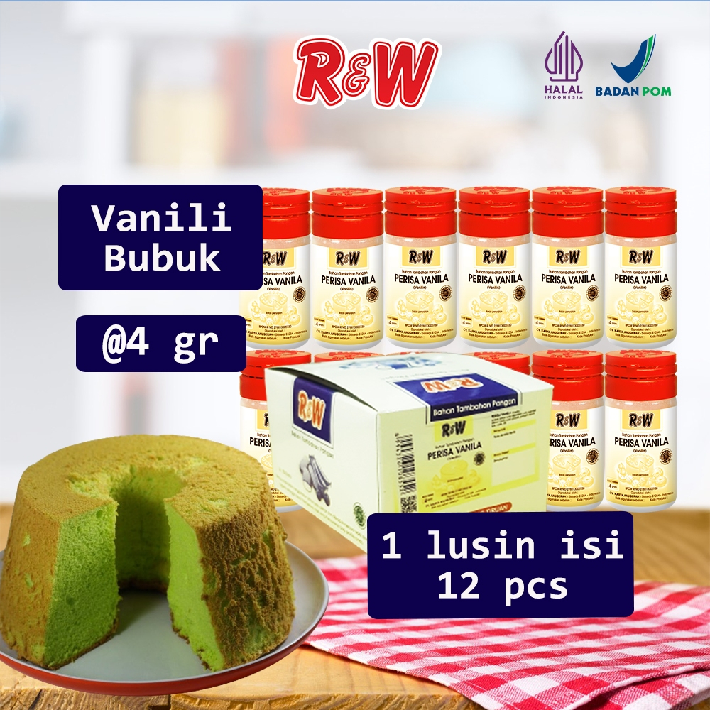 

Vanili Bubuk Perisa Vanila Rajawali R&W RW 4 g 1 Lusin