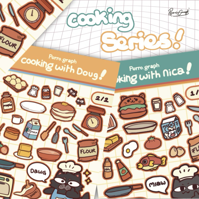 

[ perro.graph ] Original Merchandise Cooking Series ! - Nica & Doug Original