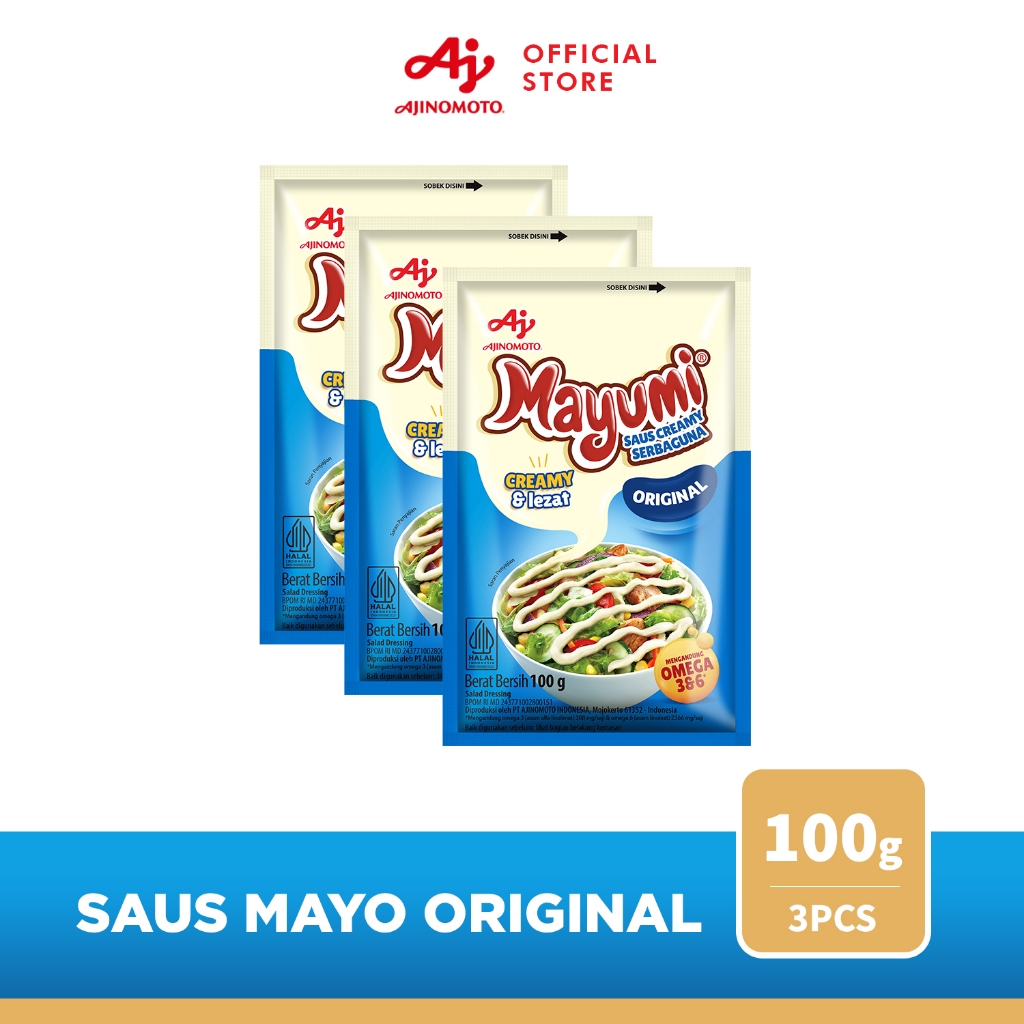 

MAYUMI® Mayonaise Saus Mayo Original 100g ( 3pcs)