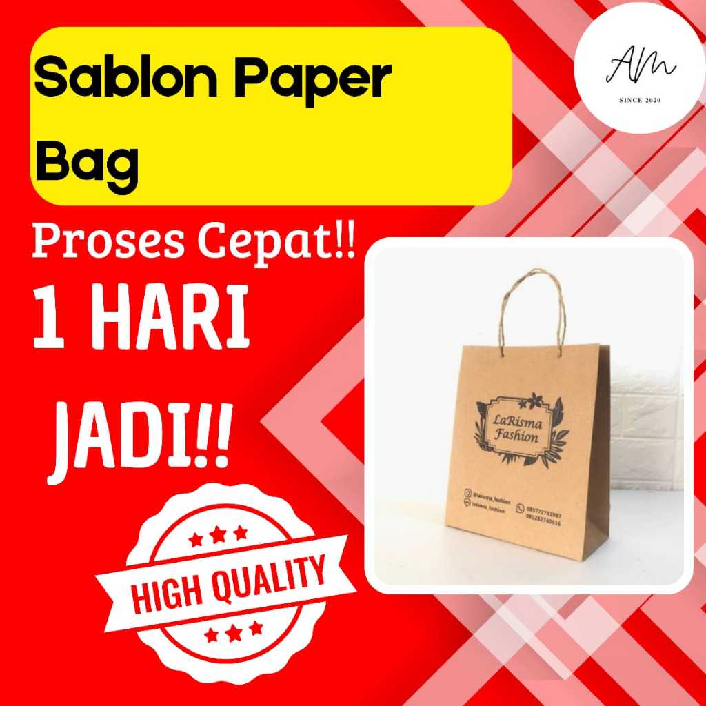 

Sablon Paper Bag FREE DESIGN