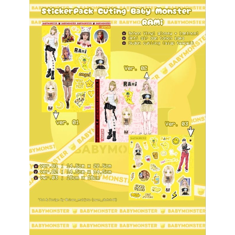 

sticker baby monster fanart Rami