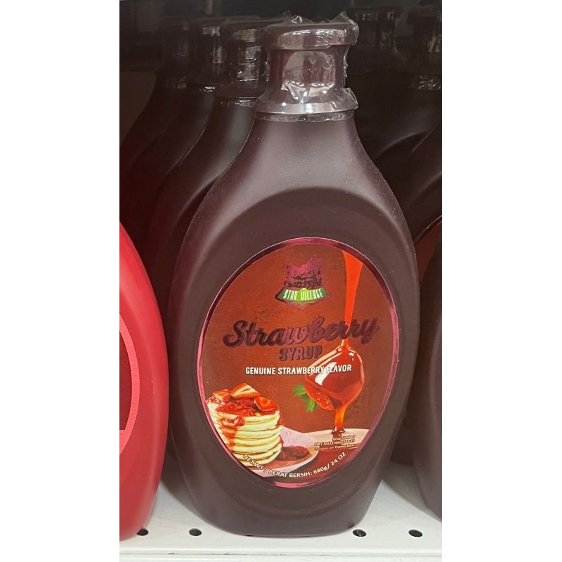 

selai star village strawberry Syrup 680gr