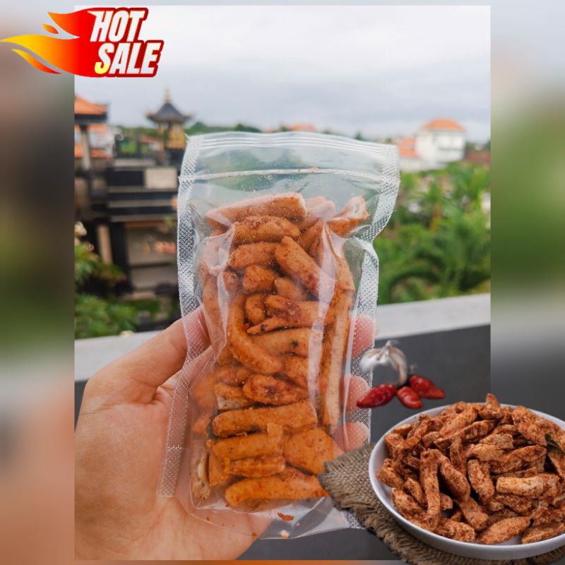 

Basreng Pedas Daun Jeruk Extra Isi 80gr - Cemilan Gurih Murah
