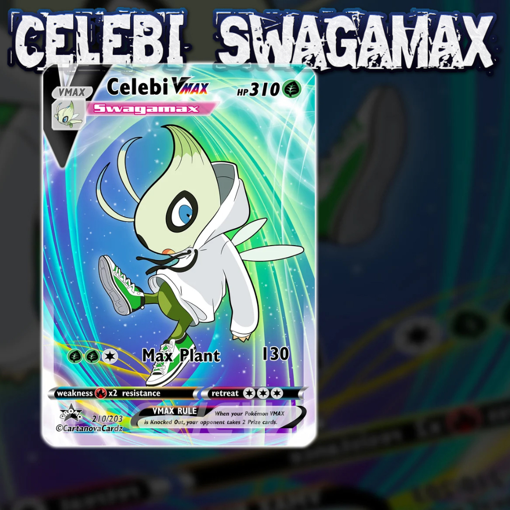 KARTU POKEMON TCG HOLOGRAM SPECIAL (VMAX) - CELEBI SWAGAMAX