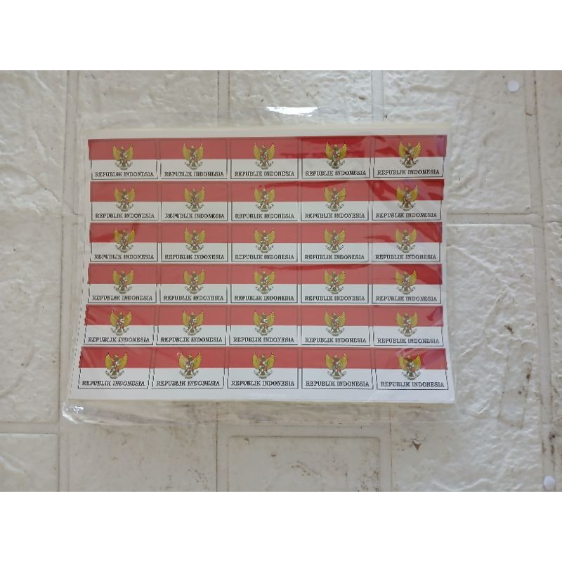 

Stiker pipi merah putih / stiker bendera 17 Agustus HUT RI