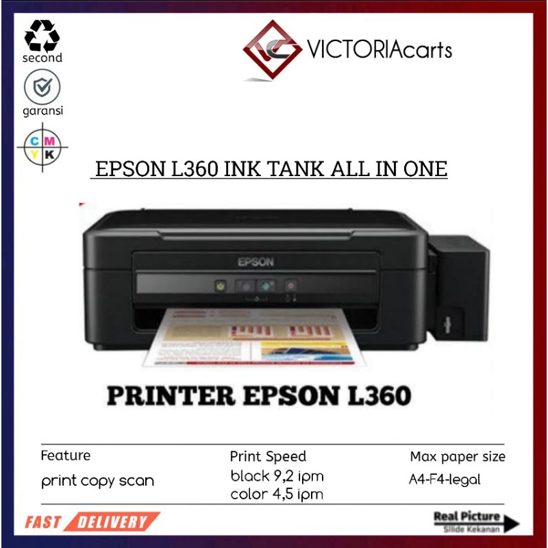 Printer Epson L360 all in one scan copy