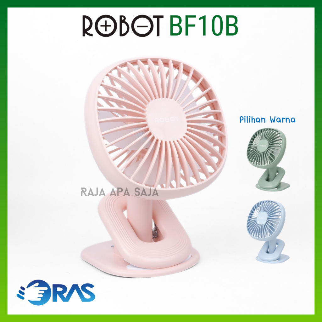 Kipas Angin Mini Pocket Fan Portable Kipasangin Robot RT-BF10 Kipas Angin Kecil