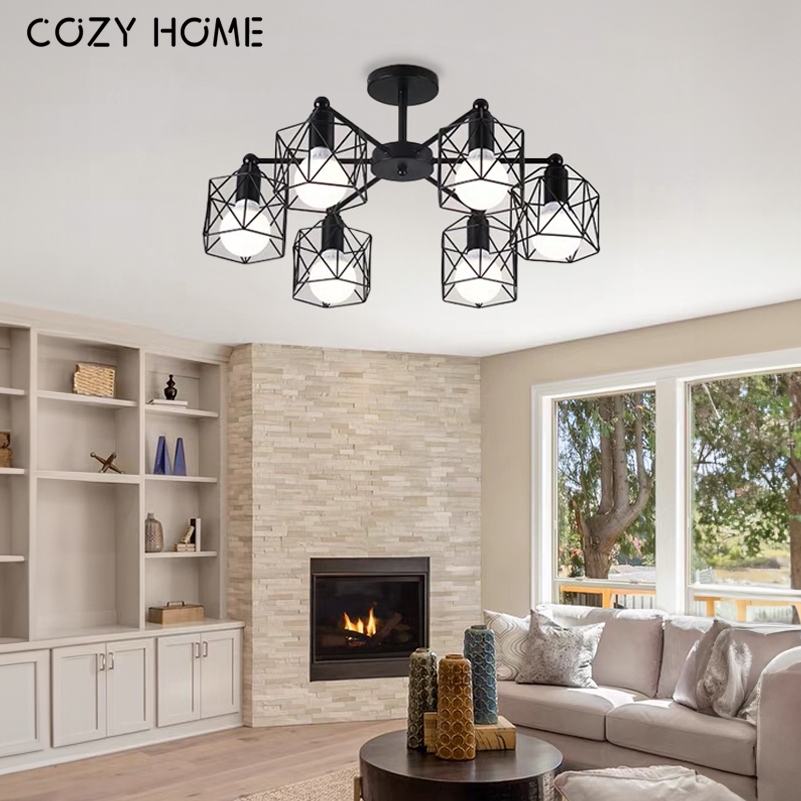 Cozyhome Lampu Langit-langit Lampu Langit-langit Nordic Ruang Tamu Ruang Makan Kamar Tidur Lampu Gan