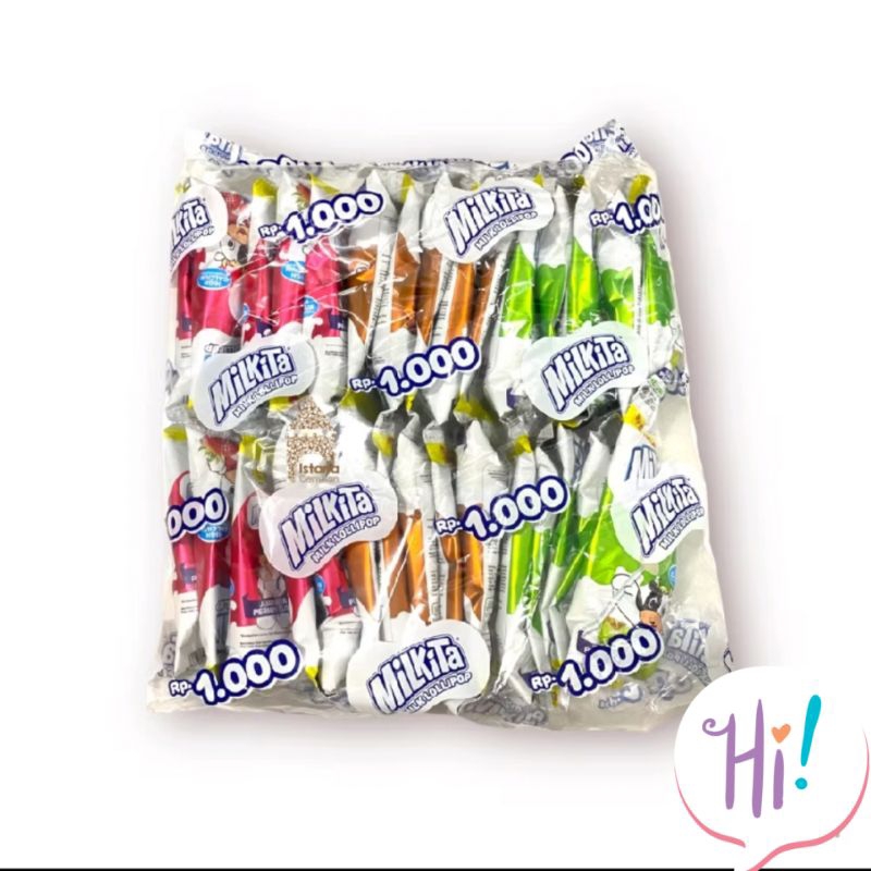 

MILKITA LOLIPOP HANGER/ 1 PACK ISI 30 PCS @ 9 GR