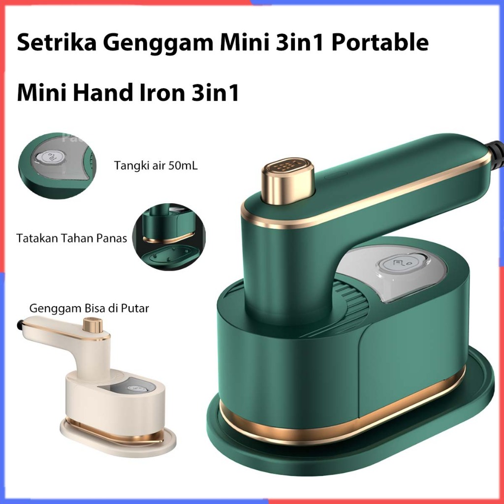 Setrika Spray Mini 3in1 Portable 6950 Hemat Energi | Setrika Listrik Mini | PORTABLE VAPE IRON |