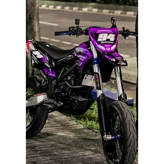 021DECAL - DECAL D-TRACKER / KLX 150 UNGU