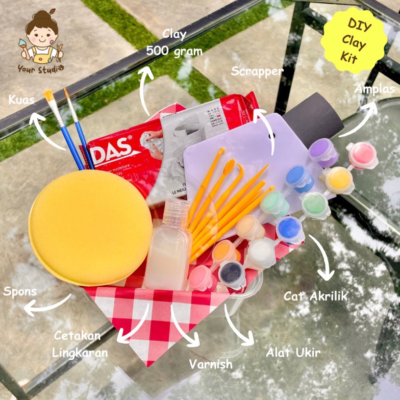 

Paket 5 Gram DIY Clay Kit by yourstudios KODE U7U7
